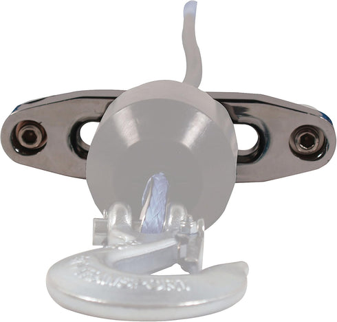 Extreme Max 5600.3096 MAGNA Polished Aluminum Universal ATV / UTV Hawse Fairlead for Synthetic Rope, SILVER...