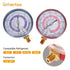 Air Conditioner Refrigerant Low and High Pressure Gauge 70mm/2.7inch for R410A R134A R22 PSI PA AC Pressure Gauges...
