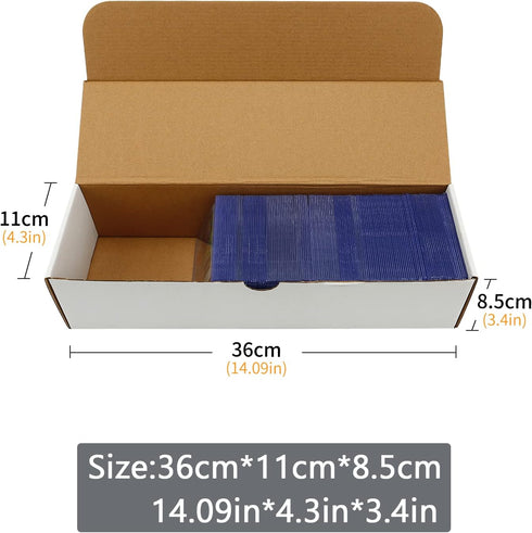 Cardboard Boxes for Trading Cards,Baseball,Football,Basketball,Hockey, Sportscards,Trading Card Storage Box for Toploader full lid-Corrugated Card...