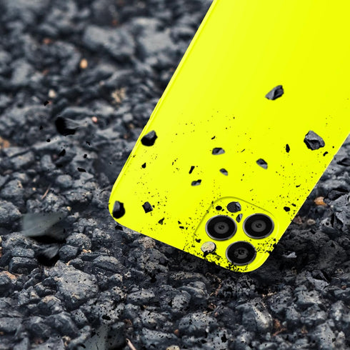 Compatible with iPhone 12 Pro Case Fluorescent Yellow, Soft Liquid Silicone Rubber Case Full-Body Protective Cover Case for iPhone 12 Pro, 6.1 inc...