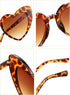 4 Pairs Heart Shaped Sunglasses Goggle Vintage Cat Eye Sunglasses Mod Style Retro Glasses with 4 Pieces Glasses Cloth 4 Pieces Flannel Bag for Par...
