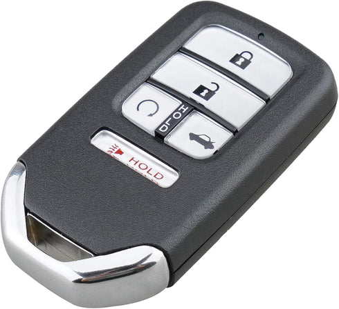 Remote Smart Key Fob Shell Case Fit for 2016 2017 2018 Honda Civic CR-V Pilot Keyless Entry Replacement Car Key Cover (Silver, 5 Buttons)...