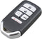 Remote Smart Key Fob Shell Case Fit for 2016 2017 2018 Honda Civic CR-V Pilot Keyless Entry Replacement Car Key Cover (Silver, 5 Buttons)...