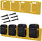 Battery Rack Compatible DeWalt 20V Battery Holder, Mount 4 Slot Bulk Battery Garage Tool, Dewallt 20v Tools, Wall Display Hook Holder (Yellow-1pc)...