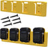 Battery Rack Compatible DeWalt 20V Battery Holder, Mount 4 Slot Bulk Battery Garage Tool, Dewallt 20v Tools, Wall Display Hook Holder (Yellow-1pc)...