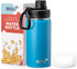 Kids Water Bottle with Spout Lid-12 oz Small Insulated Sports Water Flask for School-Reuasble Stainless Steel Vacuum Travle Leak Proof Water Bottl...