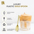 100 Pack Gold Small Spoons - 4 Inch Gold Mini Spoons - Heavy duty Mini Spoons For Dessert, Ice Cream, Tastings, Cocktails, BPA Free Dessert Spoons...