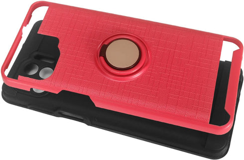 for Motorola One 5G, Moto One 5G UW /XT2075 - Phone Case w/Ring Stand - RS2 Hot Pink...