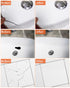 Bath Repair Kit White, Endhokn Enamel, Porcelain, Acrylic, Fiberglass, Ceramic Sink, Tub Tile Toilet Shower Kit & Tray & Chip & Pedestal Crack Hol...