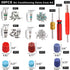 Taiss 59PCS Air Conditioning Valve Core Accessories Kit R12 R134a Refrigeration Tire Valve Stem Cores with Valve Core Rmover Tool HVAC AC System S...