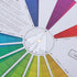 COHEALI Mixing Guide Wheel - Rotatable Watercolor Colour Guide Wheel Color Learning Mixed Guide Paper Card Pigment Colour 23cm...