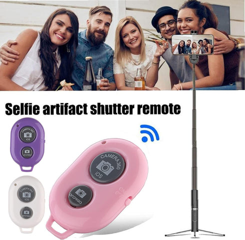 Cellphone Remote (3 Pack), Wireless Bluetooth Camera Remote Control for Phones and Tablets,Compatible with iPhone/Android,Wrist Strap Included (Wh...