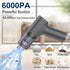 Small Car Vacuum Cordless, Mini Handheld Vacuum 6000PA Suction,3 in 1 Portable Vacuum Cleaner & Air Duster & Pump,Mini Car Vacuum Cleaner Recharge...