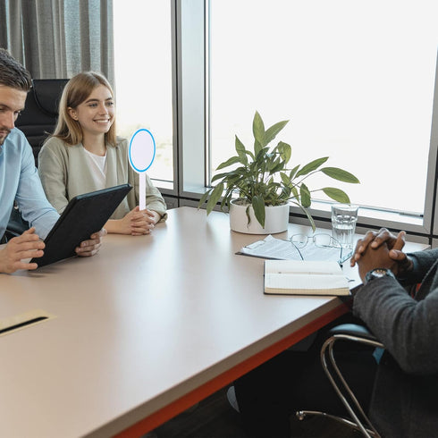 Dry Erase Paddle Board Dry Erase Answer Paddles 6Pcs Handheld Double Sided Paddles Mini White Boards Small White Board Dry Erase Signs for Classro...