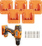5 Packs Tools Drill Mount Holder, Fit for RIDGID 18V Li-ion Drill Tools Holder Dock Hanger with 20 Screws(No Tool)...