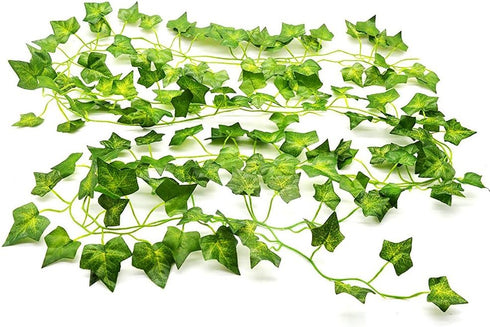 84Feet 12 Strands Artificial Flowers Greenery Fake Hanging Vine Plants Leaf Garland Hanging for Wedding Party Garden Outdoor Office Wall Decoratio...