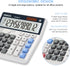 OSALO Desktop Calculator Extra Large Display 12 Digits Big Buttons Solar Accounting Calculator for Office (OS-200ML)...