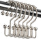 Titanker Shower Curtain Hooks Rings, Rust Resistant Metal Double Glide Shower Hooks Rings for Bathroom Shower Rods Curtains, Set of 12 Hooks - Nic...