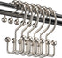 Titanker Shower Curtain Hooks Rings, Rust Resistant Metal Double Glide Shower Hooks Rings for Bathroom Shower Rods Curtains, Set of 12 Hooks - Nic...