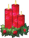 Impact Innovations Christmas Shimmer Lighted Window Decoration, Candles...