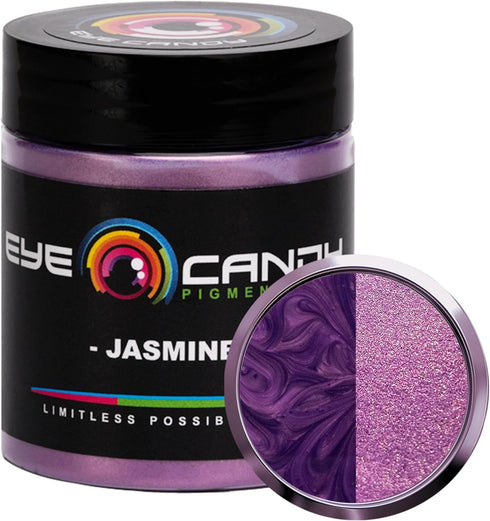 Eye Candy Pigments Premium Purple Mica Powder - Jasmine (25gr) - for Epoxy, Resin, Soap, Paint, Woodworking, Acrylic Pouring, Bath Bombs, Fishing ...