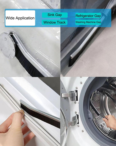 Crevice Cleaning Brush, 3+1Pcs Hard Bristle Gap Cleaning Brush Tool for Tight Spaces, 2024 Dead Corners Multifunctional Cleaner Brush for Househol...