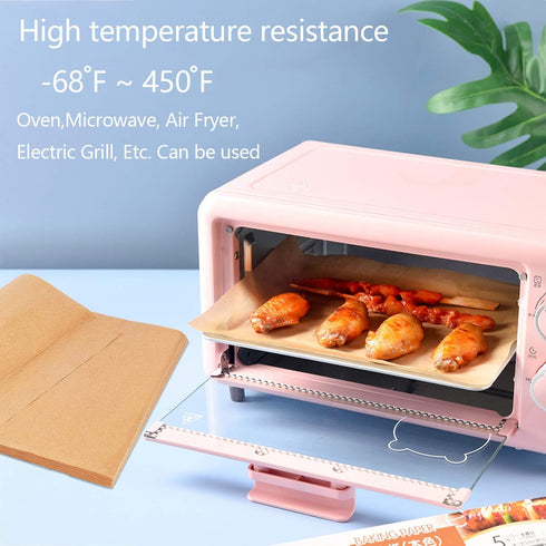 QYH 100 Pcs Parchment Paper Sheets for Baking, 8x12 Inches Unbleached, Precut Parchment Paper for Baking Cookies, Frying, Air Fryer, Cooking, Gril...