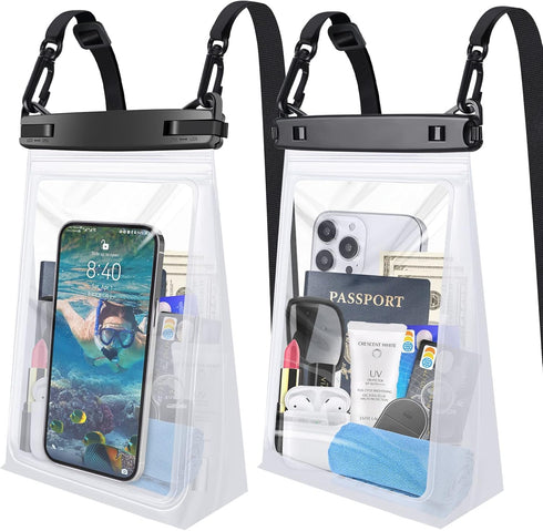 Large Waterproof Phone Pouch Floating, Waterproof Phone Case for iPhone 15 14 Pro Max 13 12 Plus 11 XS XR X Samsung up to 8.5'', IPX8 Water Proof ...