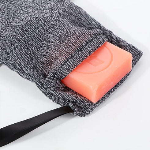 4 Pack Exfoliating Soap Bag, Shower Soap Saver Bags Saver Mesh Bar Scented Soap Lather Pouch, Soap Storage Bag, Body Scrubber Rough Sponge Exfolia...