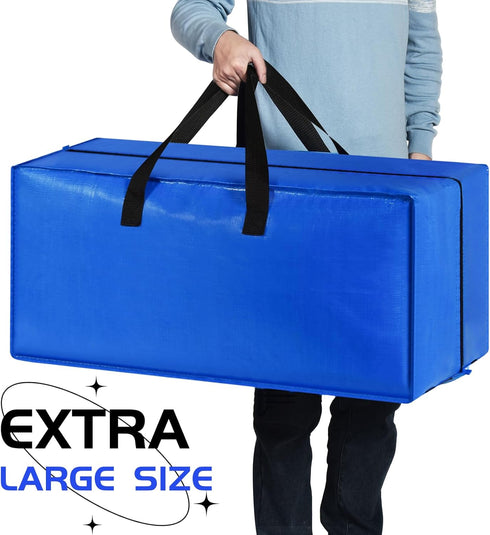 Moving Bags, Storage Totes, Extra Large Storage Bags for Moving Supplies, College Dorm Essentials, Bedroom Closet, Packing Bags with Backpack Hand...