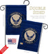 Breeze Decor Proud Dad Airman Burlap Garden Flag Armed Air Force USAF United State American Military Veteran Retire Official House Decoration Bann...