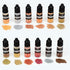Metallic Alcohol Ink Set - 12 Metal Color Alcohol-Based Inks for Epoxy Resin Art, Painting - Concentrated Shimmer Alcohol Paint Color Dye for Resi...