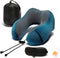 Memory Foam Neck Pillow with 360-Degree Head Support Lightweight Comfortable Travel Airplane Pillow with Storage Bag for Sleeping, Traveling,Car, ...