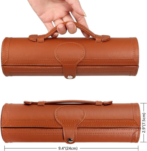 Shoe Shine Kit with PU Leather Sleek Elegant Case, 12-Piece Travel Shoe Shine Brush kit...