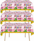 3Pcs Super Brothers Adventure Party Tablecloths 108 x 54 inches Video Game Theme Plastic Table Cloth Fits for Princess Peach Girl Birthday Party D...