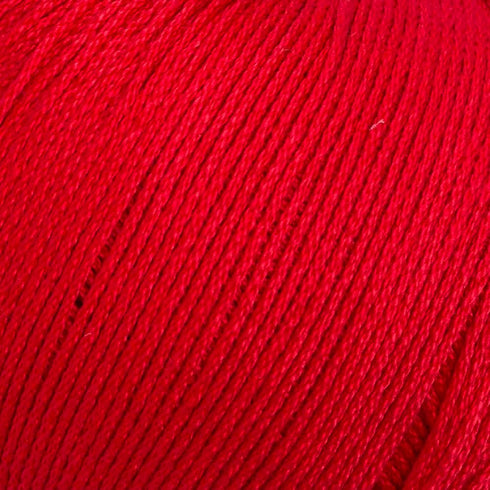 5 Ball (Pack) La Mia Lux Mercerized Cotton, Total 8.8 Oz. 100% Cotton, Each 1.76 Oz (50g) / 150 Yrds (164 m), 2 :Fine-Sport Red - 19...