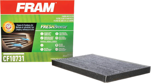 FRAM Fresh Breeze Cabin Air Filter with Arm & Hammer Baking Soda, CF10731 for Select Suzuki Vehicles , white...