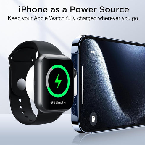 ???????? ?????????????? for Apple Watch Charger,Magnetic Portable iWatch Charger USB C&USB A Fast Wireless Charging Travel Battery Charger for iWa...