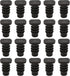 20pcs Irrigation End Cap Tubing Drip Plug Fittings: 3/8 Soaker Hose ID Barbed Parts for Line Goof Connector Garden System, Bore Capillary Tube Sea...