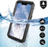 Waterproof Case for iPhone 13 Pro Max Metal Case Heavy Duty Case Full Body Dustproof Dropproof Aluminum Alloy Case with Silicone Built-in Screen P...