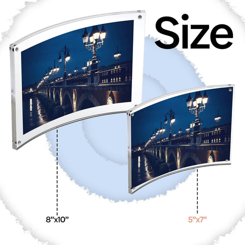 Curved Magnet Frame by Canetti-5x7 inch...