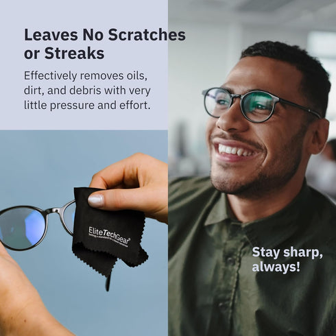 Glasses Cleaner & Screen Cleaner Kit – 3pcs Lens Cleaner Spray (2X 4oz+1oz) with 2pcs Microfiber Glasses Cleaning Cloth – Alcohol Free Eyeglass Cl...