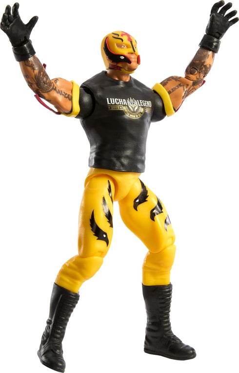 WWE Action Figure, 6-inch Collectible Rey Mysterio with 10 Articulation Points & Life-Like Look...