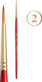Princeton Heritage Paintbrush, Size 2, Scarlet...