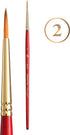 Princeton Heritage Paintbrush, Size 2, Scarlet...