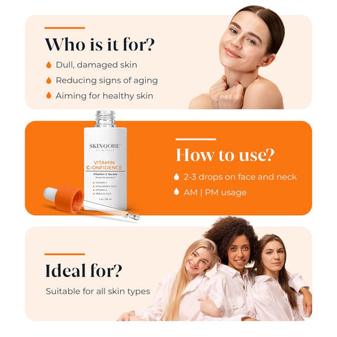 Vitamin C Serum for Face | Dark Spot Corrector | Rejuvenate Face Serum | Anti Aging Facial Serum with Vitamin C, Ferulic Acid, Vitamin E & Hyaluro...