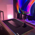 RGB Large Gaming Mouse Pad, 12 Light Modes, Computer Keyboard Mouse Pad, Oversize Anti-Slip Rubber Base Mouse Mat for Computer PC Games (31.5x11.8...