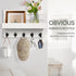 Key Holder for Wall: Easy Installation Mail Organizer Wall Mount Hanging Key Rack for Kitchen and Entryway Decor with 5 Sturdy Key Hooks (White)...