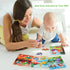 Wooden Peg Puzzles for Toddlers 1-3, Kids Educational Preschool Peg Puzzle Toy Ages 2-4, Set of 4 Dinosaur Toddler Puzzles, Ideal Gift for Ages 1 ...