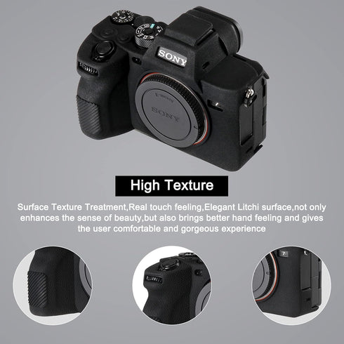 Camera Case for Sony Alpha 7? A7? A7M4 Digital Camera, Anti-Scratch Soft Silicone Rubber Case Protective Body Housing Protector Skin Cover...